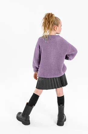 Свитер для девочки Amarobaby KNIT Soft, фиолетовый