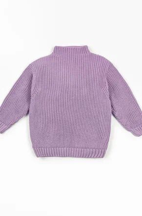 Свитер для девочки Amarobaby KNIT Soft, фиолетовый