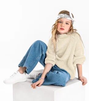 Свитер для девочки Amarobaby KNIT Soft, молочный