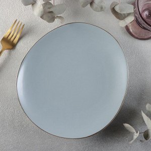 Тарелка обеденная «Грейс», d=20 см, цвет серый