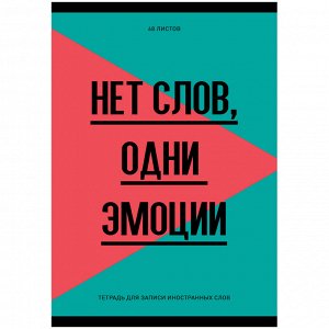 Тетрадь-словарик 48л., А6 для записи иностранных слов ""Запиши или забудь""