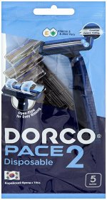 &#039;DORCO Станок для бритья одноразовый Pace 2 Disposable с 2 лезвиями  (5 шт) #  NEW