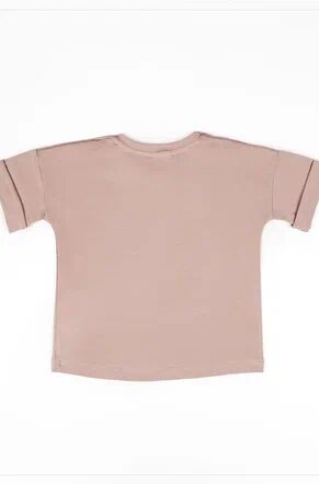 Костюм детский Amarobaby JUMP (футболка,шорты), бежевый, 98-104