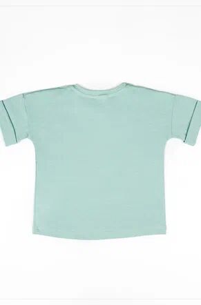 Костюм детский Amarobaby JUMP (футболка,шорты), мятный, 98-104