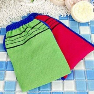 Мочалка-варежка для душа на резинке / Body Glove Towel, зеленый