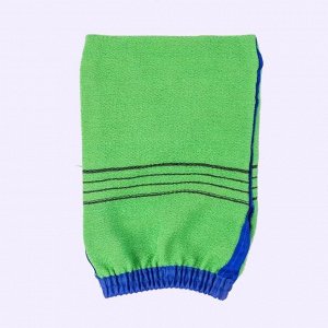 Мочалка-варежка для душа на резинке / Body Glove Towel, зеленый