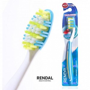 Зубная щётка Rendall 3 effect, средней жесткости, 1 шт. МИКС