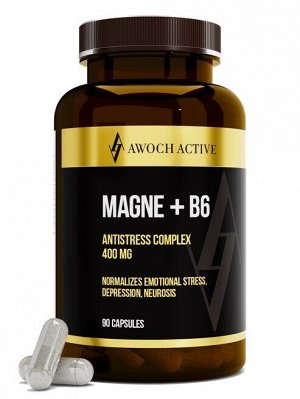 MAGNE+B6, 90 капсул TM AWOCHACTIVE NEW