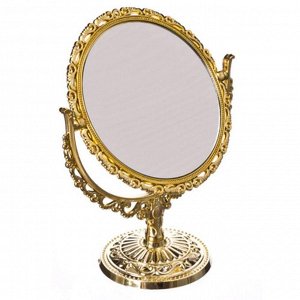 Зеркало настольное круглое, d22х17,5см, пластик, стекло, 2 цвета, 0813