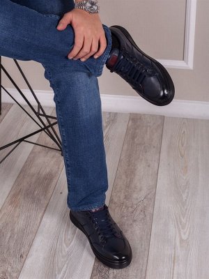 Кеды мужские Турция оптом/ Классические кроссовки в стиле casual (115-53-00 Темно-синий)