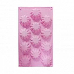 Силиконовая форма для выпечки Silicone Cake Mould / 12 ячеек