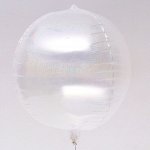 Шар полимерный 24&quot;, сфера, цвет прозрачный, голография