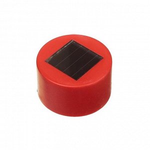 Садовый светильник на солнечной батарее «Красная трапеция», 4.5 x 30 x 4.5 см, 1 LED, свечение белое
