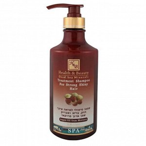 Health &amp; Beauty Шампунь укрепляющий для здоровья и блеска волос с маслом арганы, 780 мл