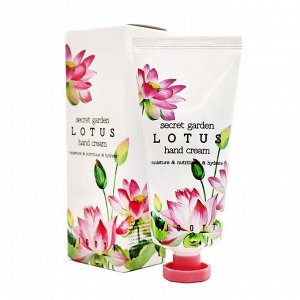 Jigott Крем для рукс экстрактом лотоса Hand Cream Lotus Secret Garden, 100 мл