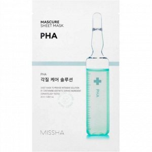 Missha Тканевая маска для лица с эффектом пилинг и PHA-кислотой Sheet Mask Mascure Peeling Solution Pha, 28 мл