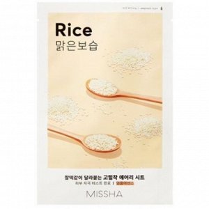 Missha Тканевая маска для лица с экстрактом риса Airy Fit Sheet Mask Rice, 19 гр