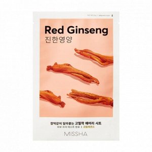 Missha Тканевая маска для лица с экстрактом красного женьшеня Sheet Mask Airy Fit Red Ginseng, 19 гр