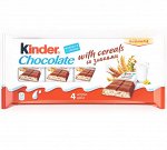 Шоколад&quot;Киндер со злаками&quot; Т4*24