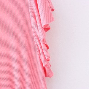 Летнее женское платье, цвет розовый