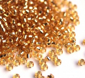 Бисер Миюки круглый 15/0 RR-0003 Silver Lined Gold