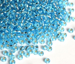 Бисер Миюки круглый 15/0 RR-0018 Aqua Silver Lined