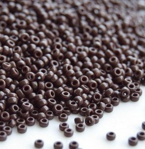 Бисер Миюки круглый 15/0 RR-0409 Opaque Chocolate