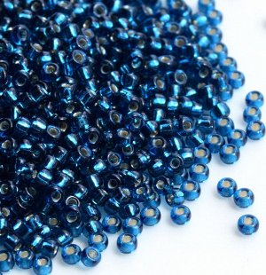 Бисер Миюки круглый 15/0 RR-1425 Dyed Silver Lined Blue