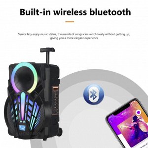 Портативная колонка с микрофоном Professional Battery Speaker System NDR-P15\ 40 Вт