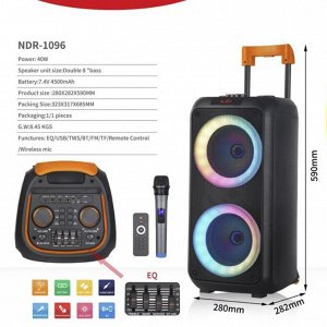 Портативная колонка с микрофоном Bocina Para Celular  NDR-1096