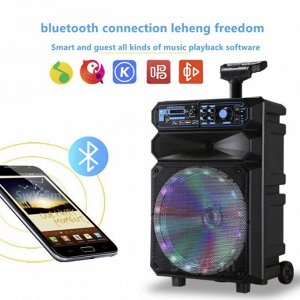 Портативная колонка с микрофоном  Kimiso QS-1208