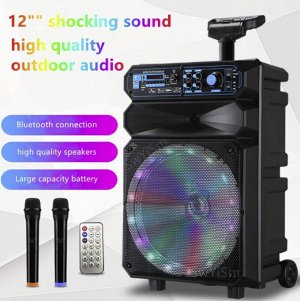 Портативная колонка с микрофоном  Kimiso QS-1208
