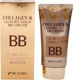 3W Крем BB с коллаг. и золот. капсулами Collagen&amp;Luxury Gold