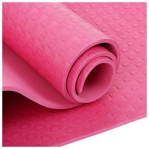 Коврик для йоги Sangh, 183х61х0,7 см, цвет розовый