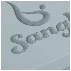 Блок для йоги Sangh, 23х15х8 см, цвет серый