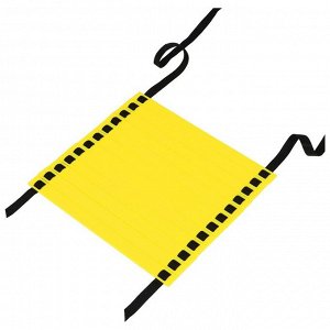 Координационная лестница ONLYTOP, 6 м, толщина 4 мм, цвет жёлтый