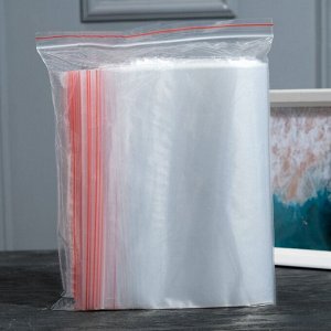 Пакет zip lock 25 x 35 см, 30 мкм, 10 шт