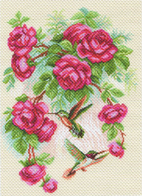 Набор для вышивания "Матрёнин Посад" 1755 Розы и колибри