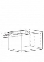 Бесто полка белый 56x36 см