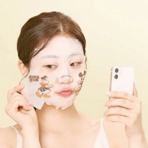 Успокаивающая тканевая маска с экстрактом хауттюйнии JMSolution Disney Collection Selfie Barrier Heartleaf Mask