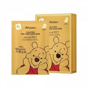 JMsolution Осветляющая маска-салфетка с юдзу Disney collection vital citrus junos mask