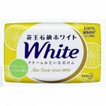 310354  KAO &quot;White Citrus&quot; Кусковое крем-мыло с ароматом цитрусовых фруктов 85гр