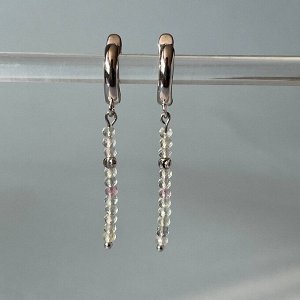 Серьги длинные из Флюорита