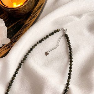 Колье из Обсидиана и Опала