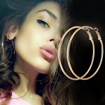 Серьги кольца, конго, геометрия