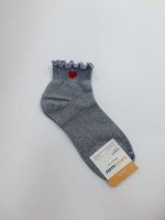 Носки женские, средней длины, СЕРЫЕ.  KIKIYA. Ю.Корея.