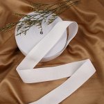 Резинка вязаная, 40 мм, 25±2 м, белая