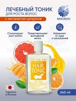 &quot;Hair Tonic&quot; Тоник против выпадения волос (ментол и цитрус) 240мл, Япония