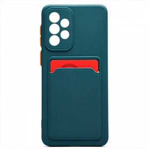 Чехол-накладка - SC315 с картхолдером для "Samsung SM-A336 Galaxy A33 5G" (dark green) (214467)