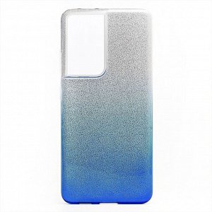 Чехол-накладка - SC097 Gradient для "Samsung SM-G998 Galaxy S21 Ultra" (blue/silver)